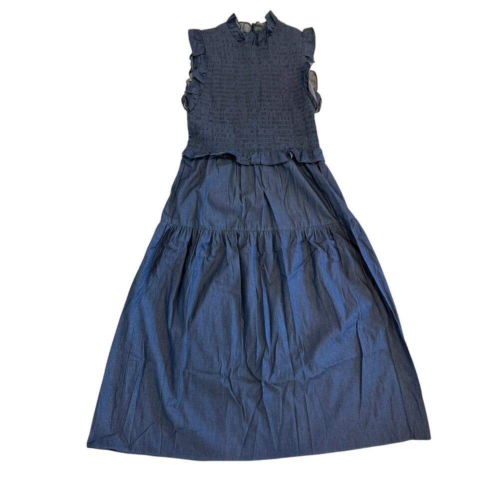 Bigio Collection Denim Sleeveless Dress - Size 10